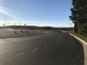 Stafford High School entry roadway