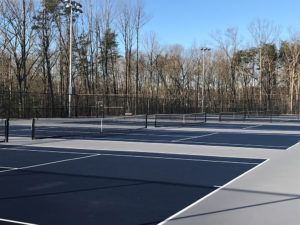 Stafford High School tennis court paving
