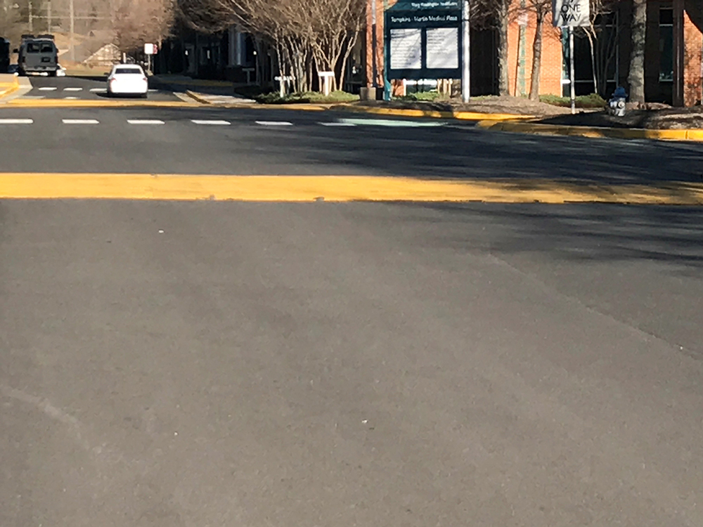 Speed Bumps installed at Mary Washington Hospital